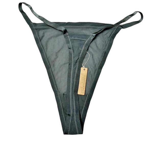 NWT Skims Summer Mesh Mid Rise Thong in Deep Sea Women’s 3X - Picture 2 of 6